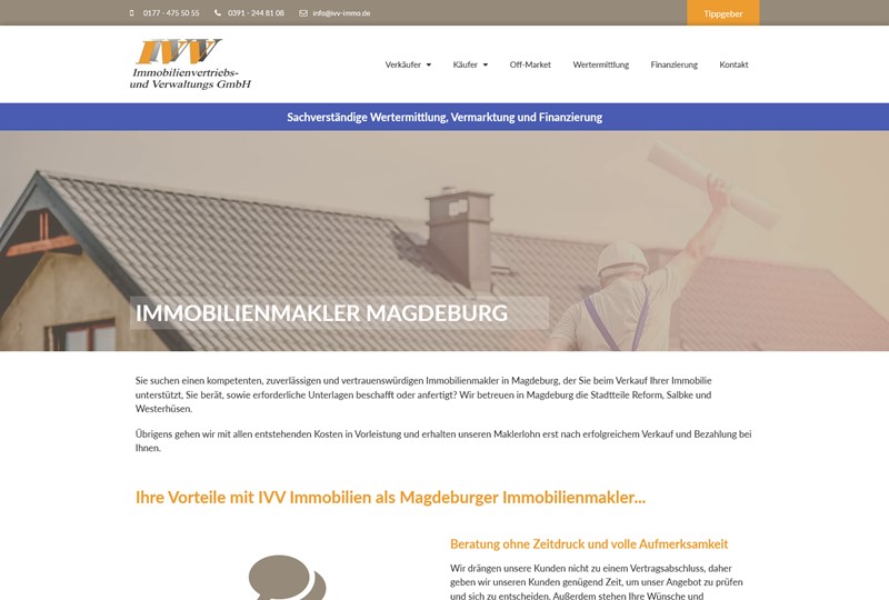 Webdesign Referenz - IVV Immobilien